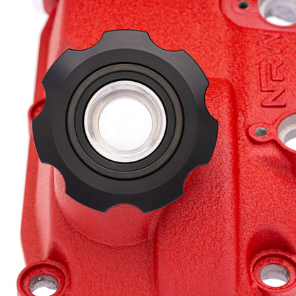 The Ultimate BMW Billet Oil Cap - Without -10 AN to ORB Swivel Fitting - NRW Design BMW performance part - Iconic Garage