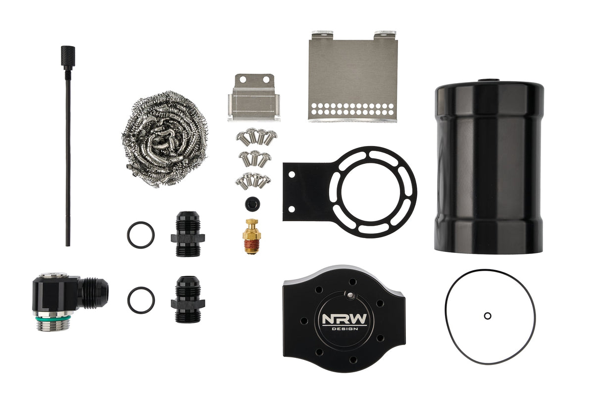 G8X Single Turbo or FMI Catch Can Kit - Catch Can with Single Turbo Bracket - NRW Design BMW performance part - Iconic Garage