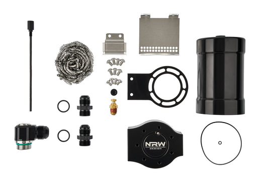 G8X Single Turbo or FMI Catch Can Kit - Catch Can Turbo Hybrid Setup with Bra - NRW Design BMW performance part - Iconic Garage