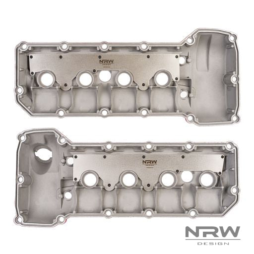 S65 ALUMINUM VALVE COVER SET - Smooth Red (PMB-5644) - NRW Design BMW performance part - Iconic Garage