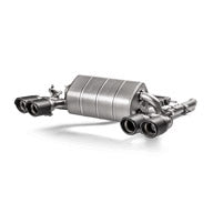 Akrapovic 2018+ BMW M2 Competition/M2 CS (F87N) Slip-On Line (Titanium) w/Carbon Fiber Tips - F87 M2