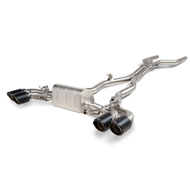 Akrapovic 2021 BMW M8/M8 Competition (F93) Evolution Line Cat Back (Titanium) w/Carbon Tips - F93 M8 Gran Coupe