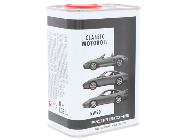 Engine Oil - Porsche Classic - 5W-50 Synthetic - Genuine Porsche (PCG04321050)