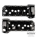 S65 ALUMINUM VALVE COVER SET - Smooth Black (ESS-2953) - NRW Design BMW performance part - Iconic Garage