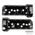 S65 ALUMINUM VALVE COVER SET - Smooth Black (ESS-2953) - NRW Design BMW performance part - Iconic Garage