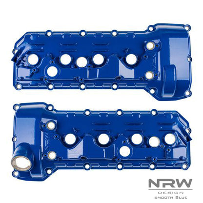 S65 ALUMINUM VALVE COVER SET - Smooth Blue (PMB-0770) - NRW Design BMW performance part - Iconic Garage