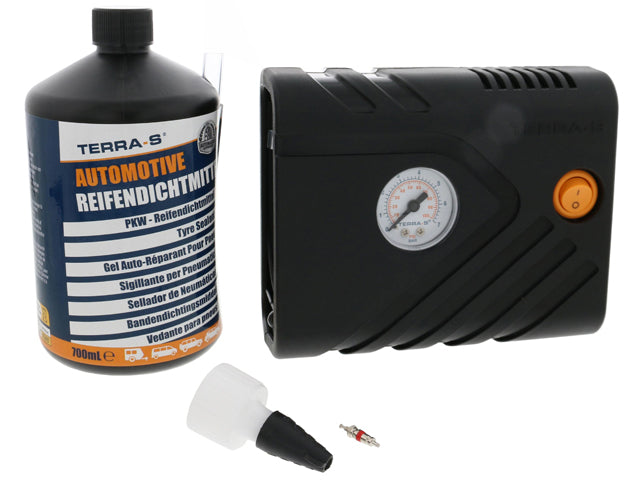Tire Sealant and Air Compressor Kit by Terra-S - fits 2008–2013 BMW E82/E88 1 Series