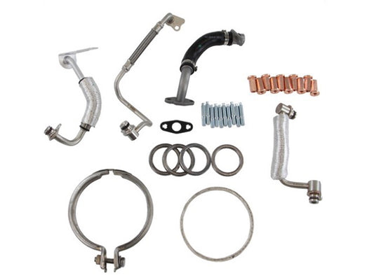 Turbocharger Coolant and Oil Supply / Return Line Kit by Rein Automotive - fits 2012–2019 BMW F30/F31 3 Series