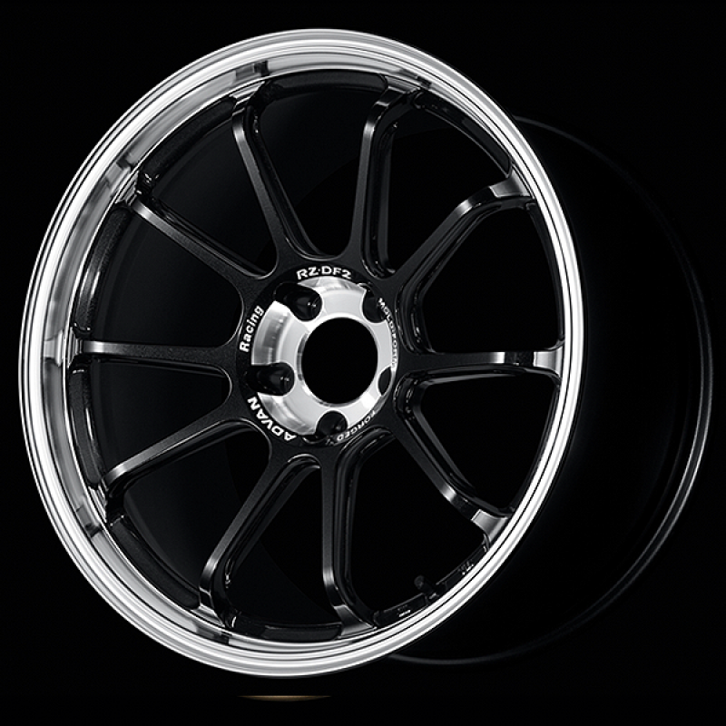 Advan RZ-DF2 19x10 ET32 5x120 Diamond Cut and Racing Titanium Black