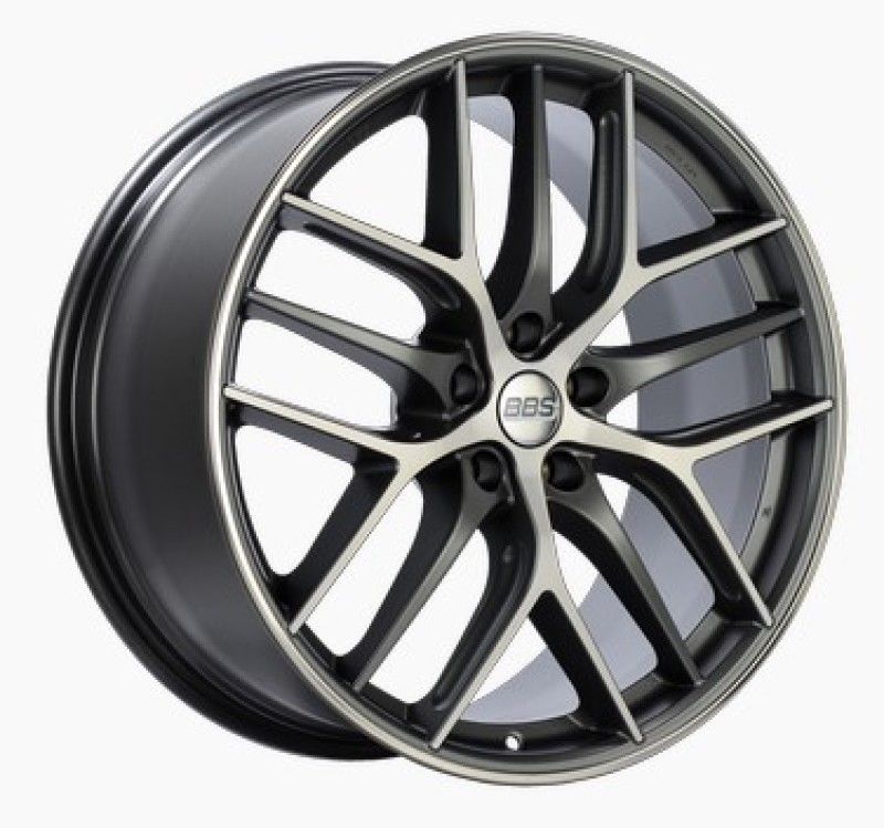BBS CC-R 19x10 ET38 5x120 Satin Graphite Diamond Cut Polished Rim Protector