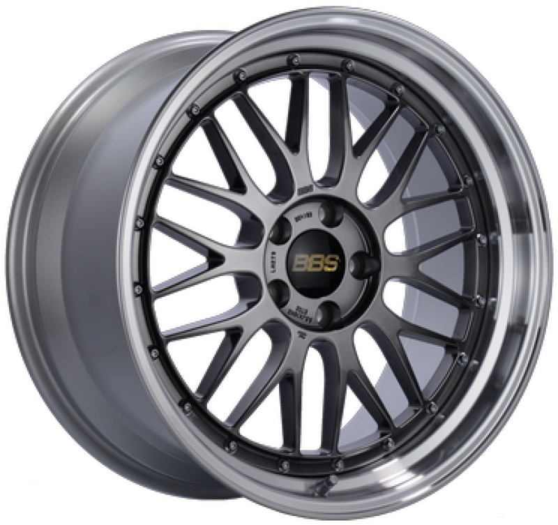 BBS LM 19x9.5 ET35 5x120 Diamond Black Center Diamond Cut Lip