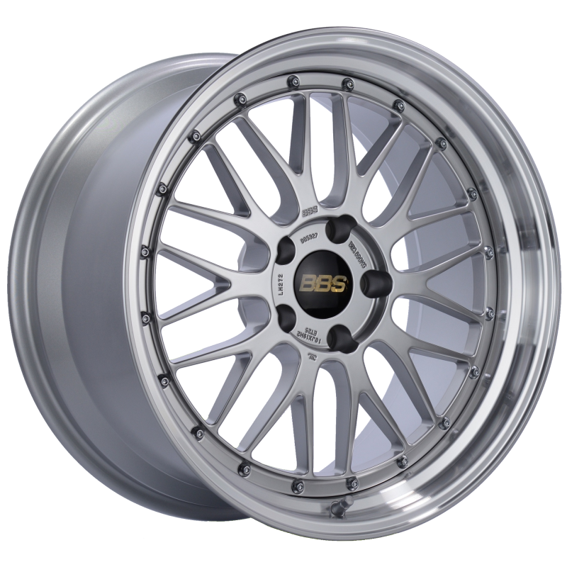BBS LM 19x10 ET25 5x120 Diamond Silver Center Diamond Cut Lip