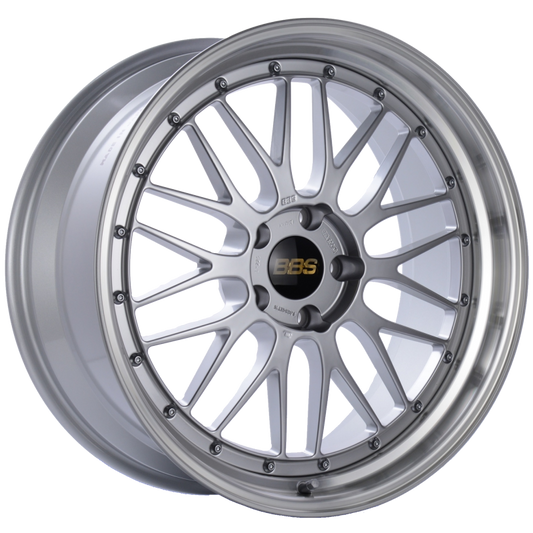 BBS LM 19x9.5 ET35 5x120 Diamond Silver Center Diamond Cut Lip