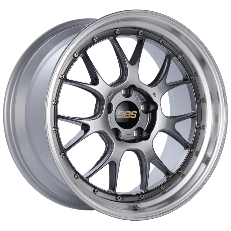 BBS LM-R 19x9.5 ET25 5x120 Diamond Black Center Diamond Cut Lip