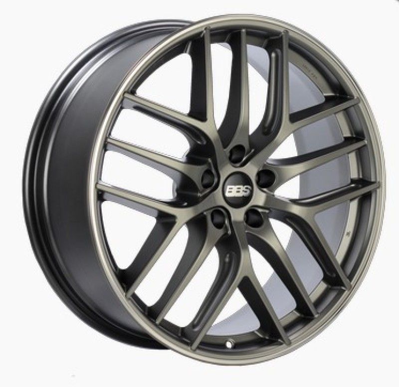 BBS CC-R 19x10 ET38 5x120 Satin Platinum Polished Rim Protector