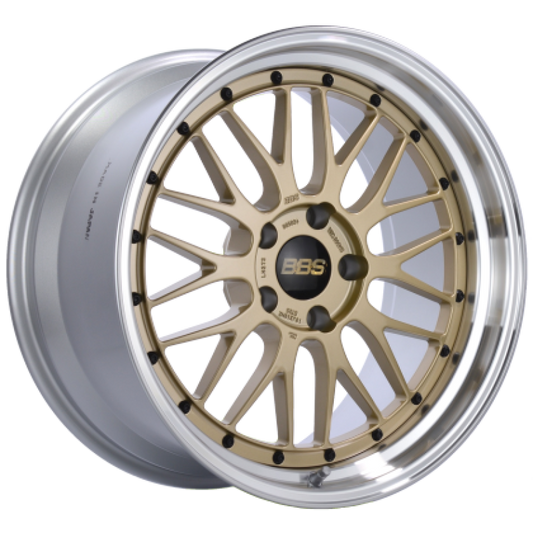 BBS LM 19x11 ET25 5x120 Gold Center Diamond Cut Lip