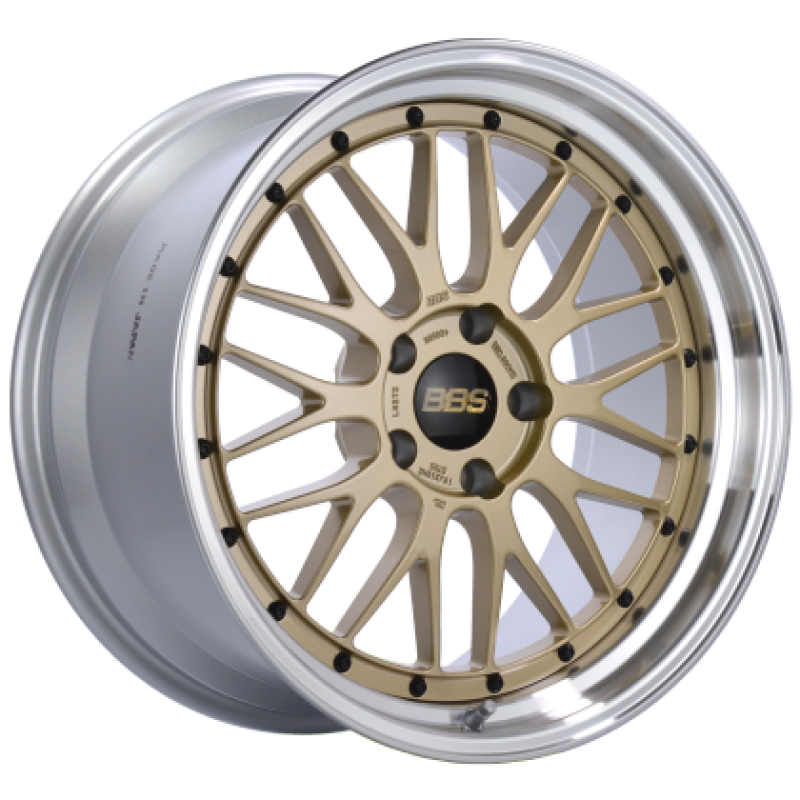 BBS LM 19x11 ET25 5x120 Gold Center Diamond Cut Lip