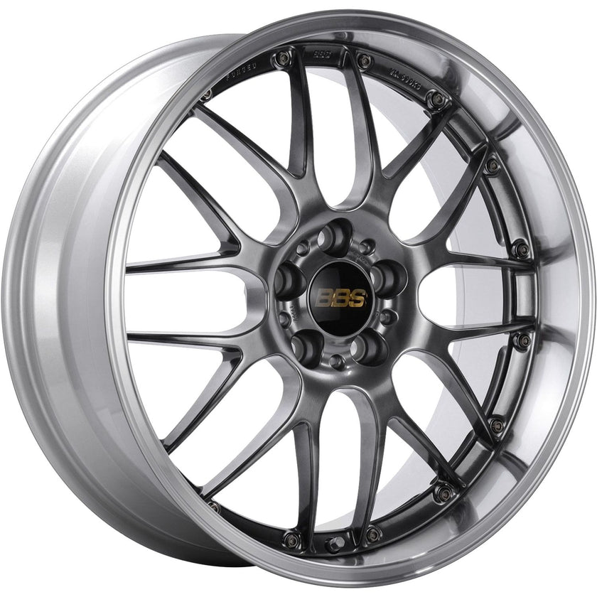 bbs rs-gt 20x10 et22 5x112 diamond black diamond cut lip