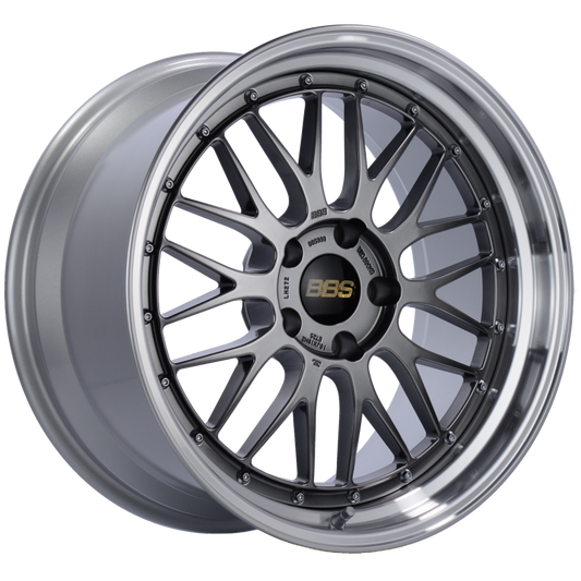BBS LM 19x10 ET25 5x120 Diamond Black Center Diamond Cut Lip