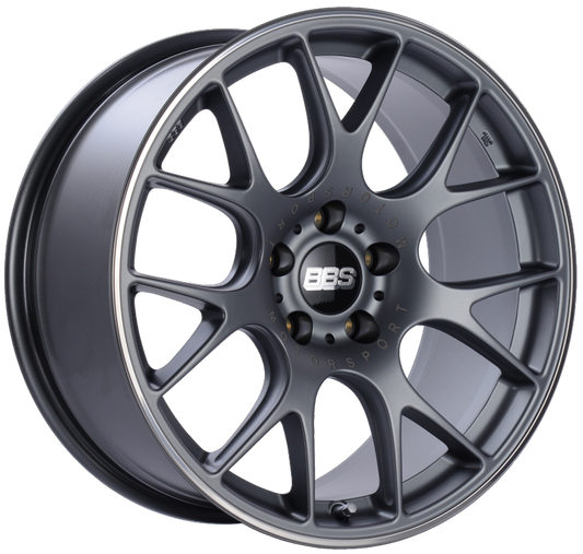 BBS CH-R 19x9.5 ET35 5x120 Satin Titanium Polished Rim Protector