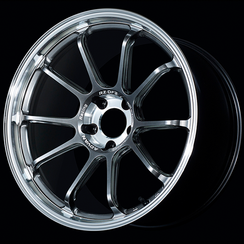 Advan RZ-DF2 19x9.5 ET22 5x120 Diamond Cut and Hyper Platinum Black