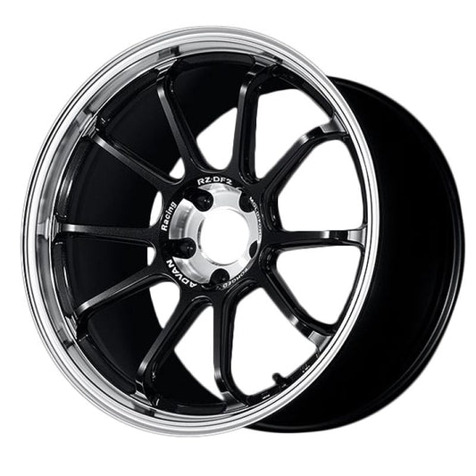 Advan RZ-DF2 19x9.5 ET22 5x120 Diamond Cut & Racing Titanium Black