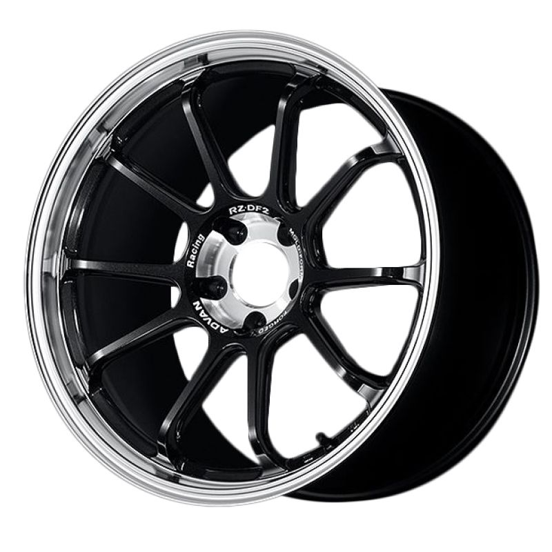 Advan RZ-DF2 19x9.5 ET22 5x120 Diamond Cut & Racing Titanium Black