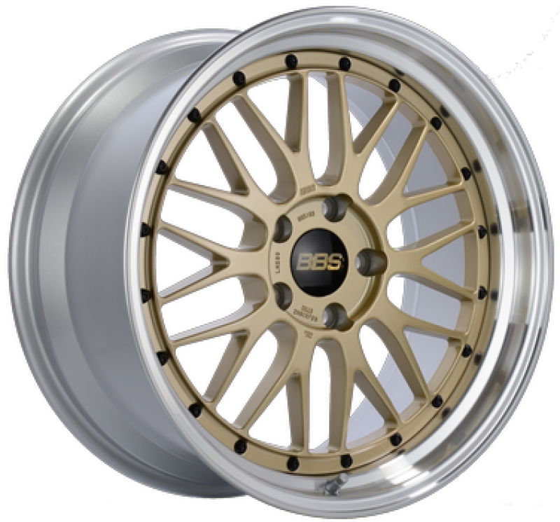BBS LM 19x9 ET27 5x120 Gold Center / Diamond Cut Lip