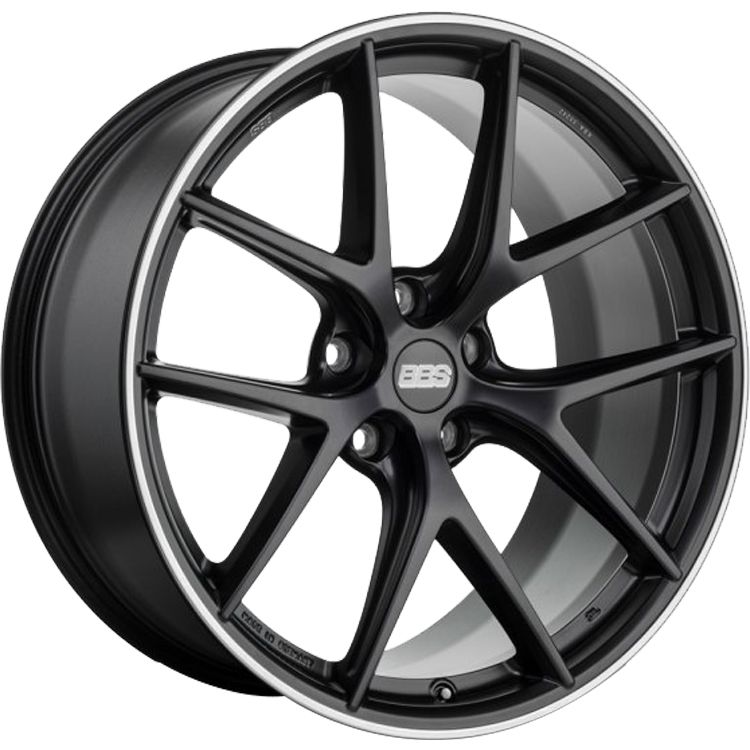bbs ci-r 20x10 et25 5x112 satin black polished rim protector