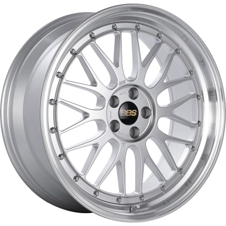 bbs lm 20x9.5 et38 5x112 diamond silver center diamond cut rim