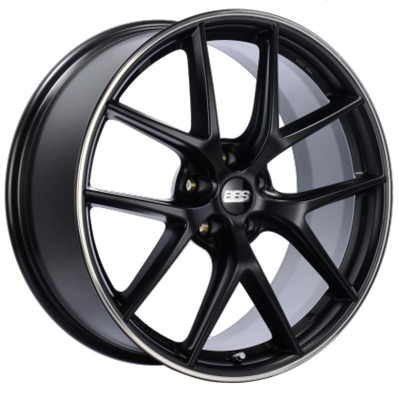 BBS CI-R 19x9.5 ET25 5x120 Satin Black Polished Rim Protector