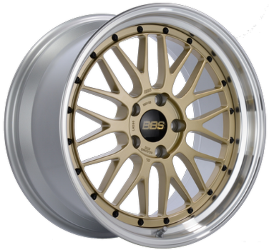 BBS LM 19x10 ET37 5x120 Gold Center / Diamond Cut Lip