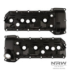S65 ALUMINUM VALVE COVER SET - Wrinkle Black - NRW Design BMW performance part - Iconic Garage